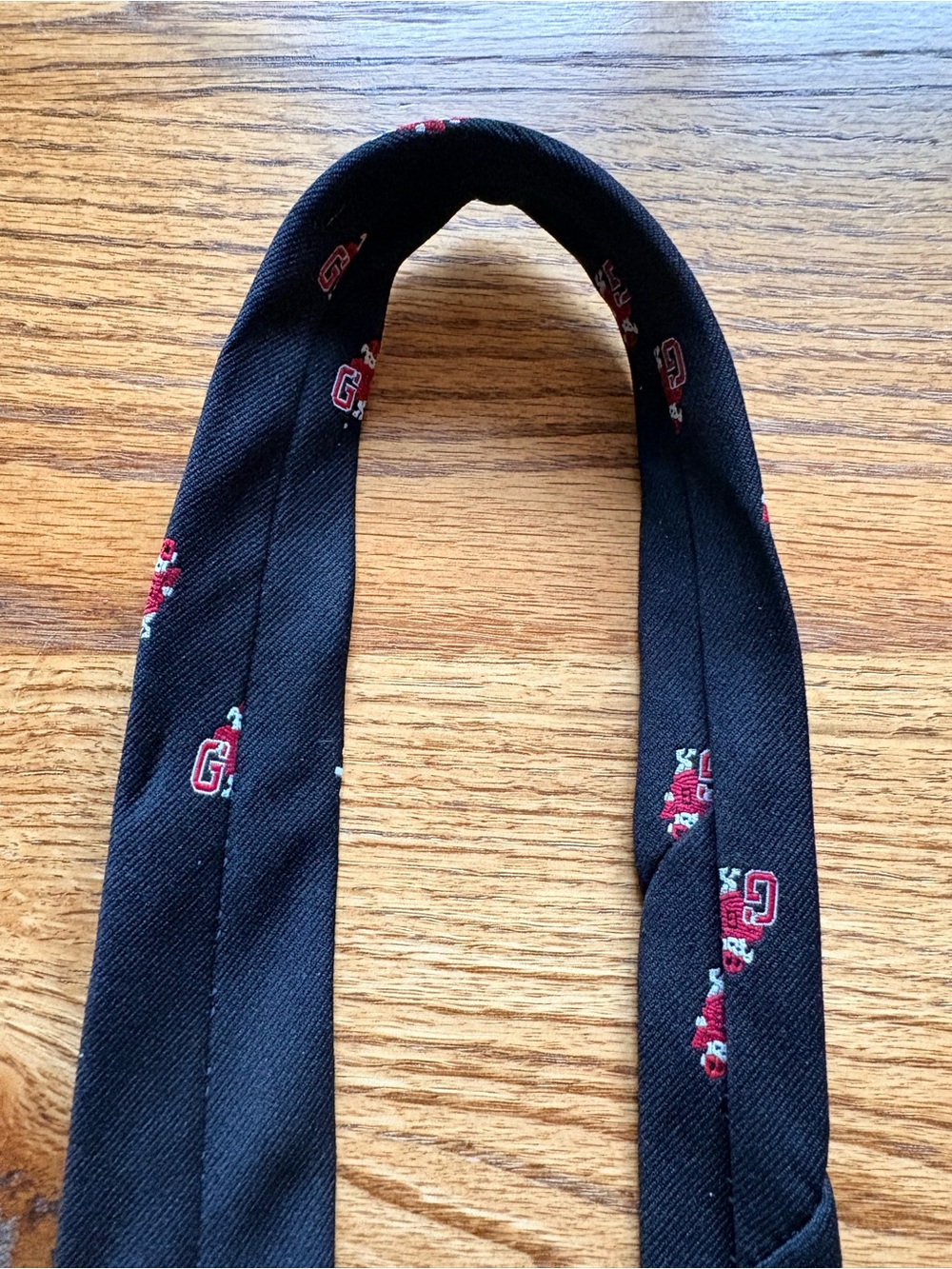 VTG Charing Cross Black UGA Bulldawg Dawg “G” #1 Patterned Men's Tie - Picture 7 of 12